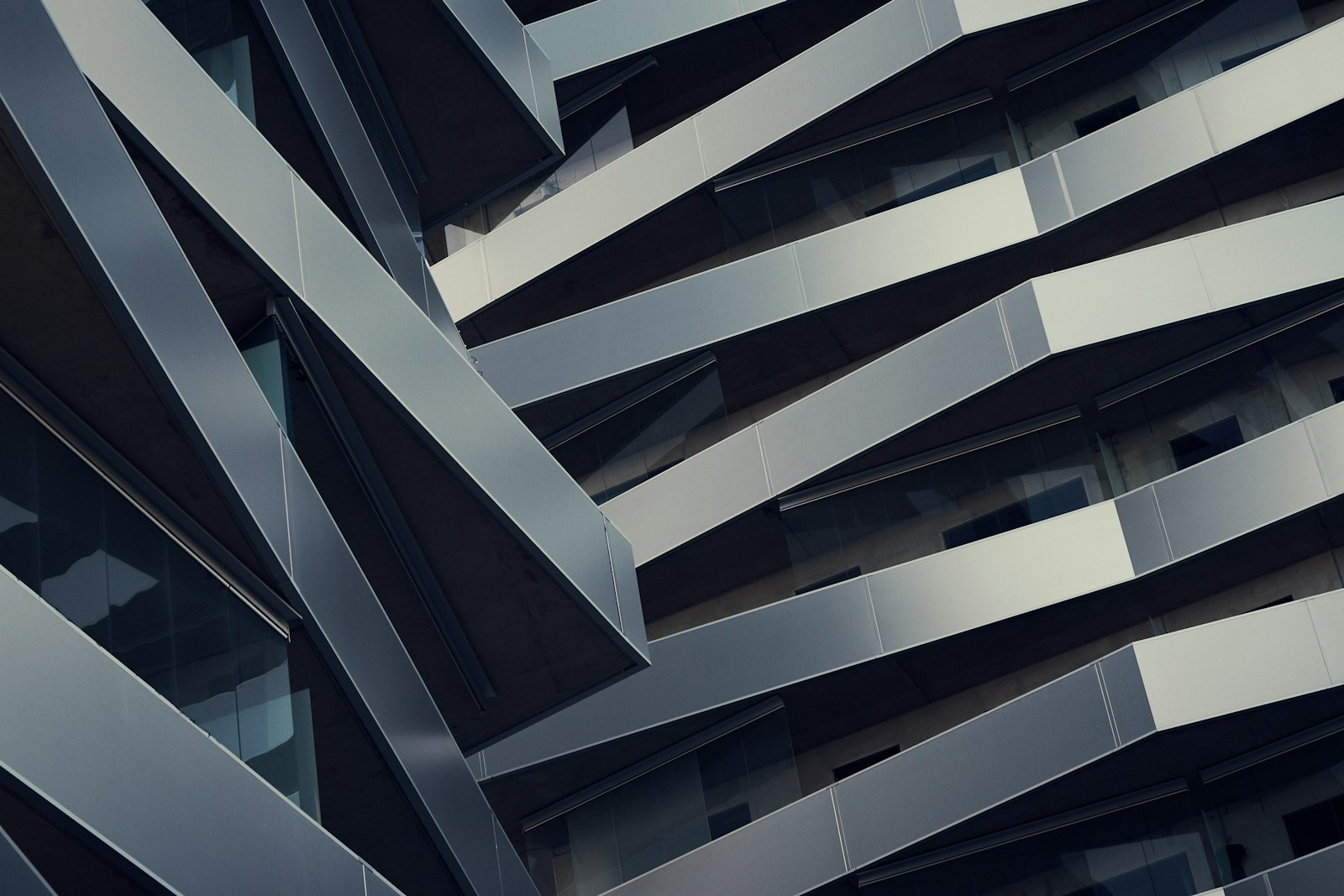 Facade of a modern apartment building